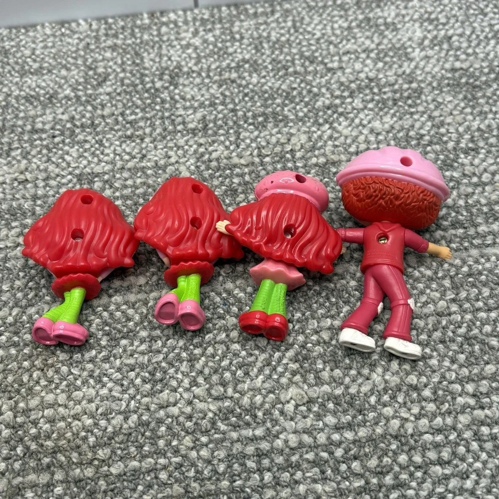 Strawberry Shortcake Mini Figures Set Of 4 For Dollhouses Or Playsets Party Deco